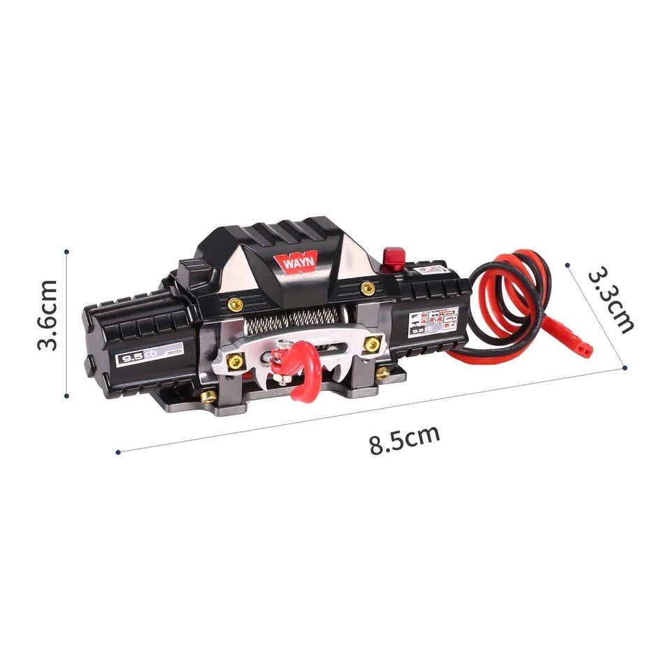 Wyciągarka elektryczna rc w skali 1:10 wraz z pilotem zdalnego sterowa