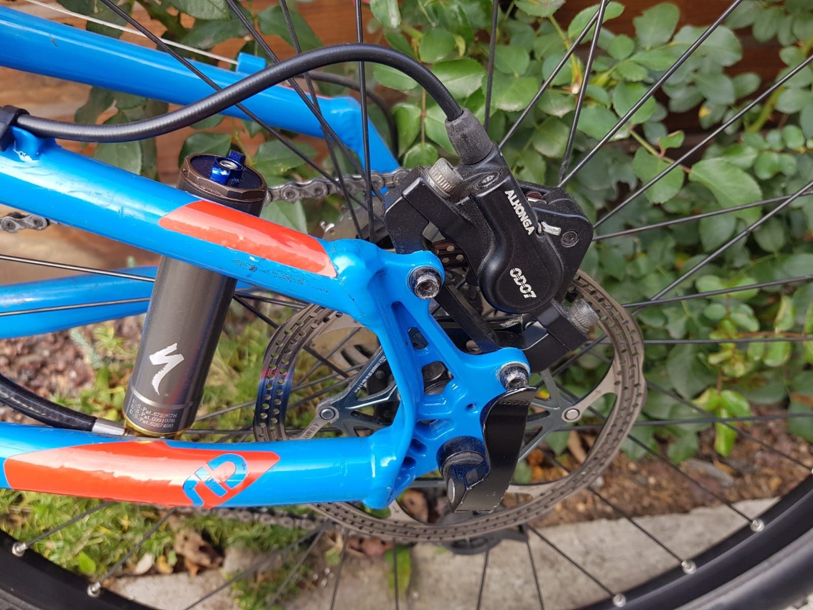 Велосипед Cube двухподвесный rock shox вилка 26 колеса рама L .