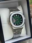 Seiko Mod - Nautilus green Open Heart