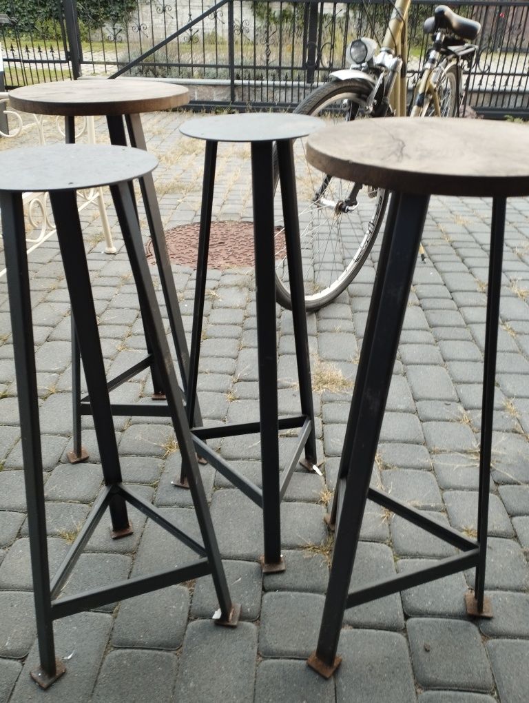 Hokery 4 sztuki w stylu loft