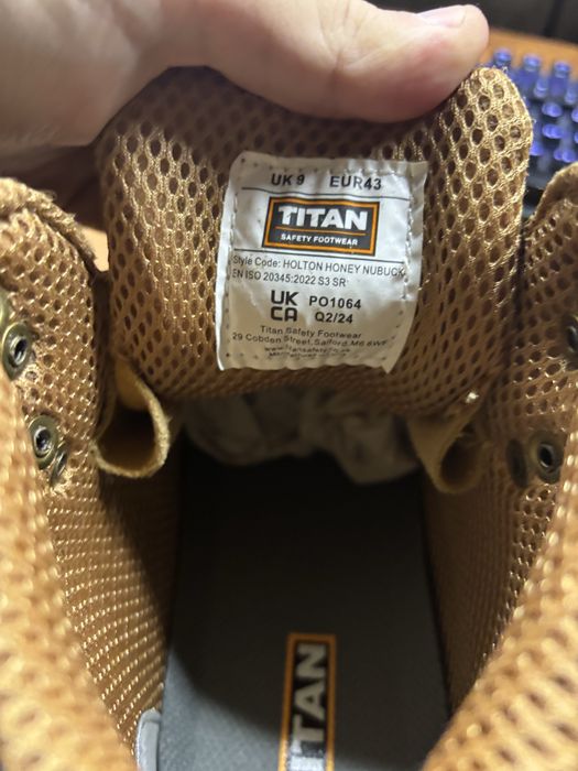Рабочие ботинки Titan со стальным носком