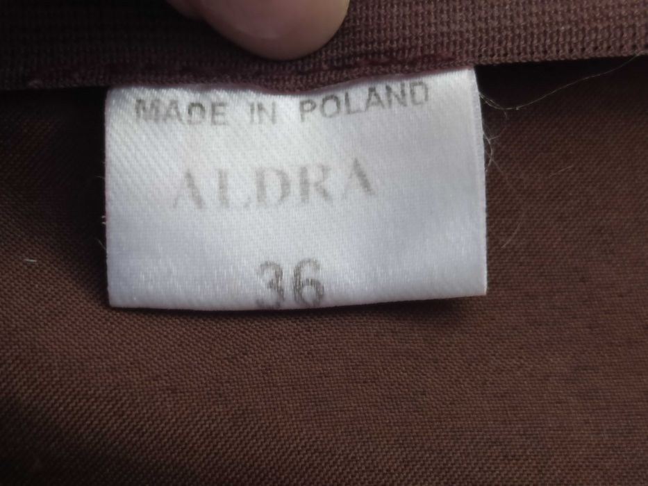 brązowa sukienka