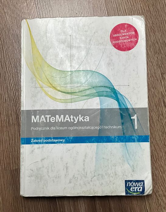Podręcznik do matematyki dla klas pierwszych
