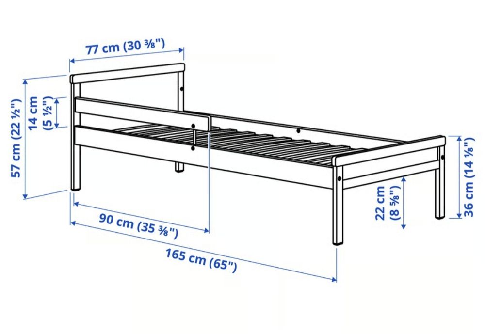 Cama criança IKEA Sniglar 70x160cm com colchão