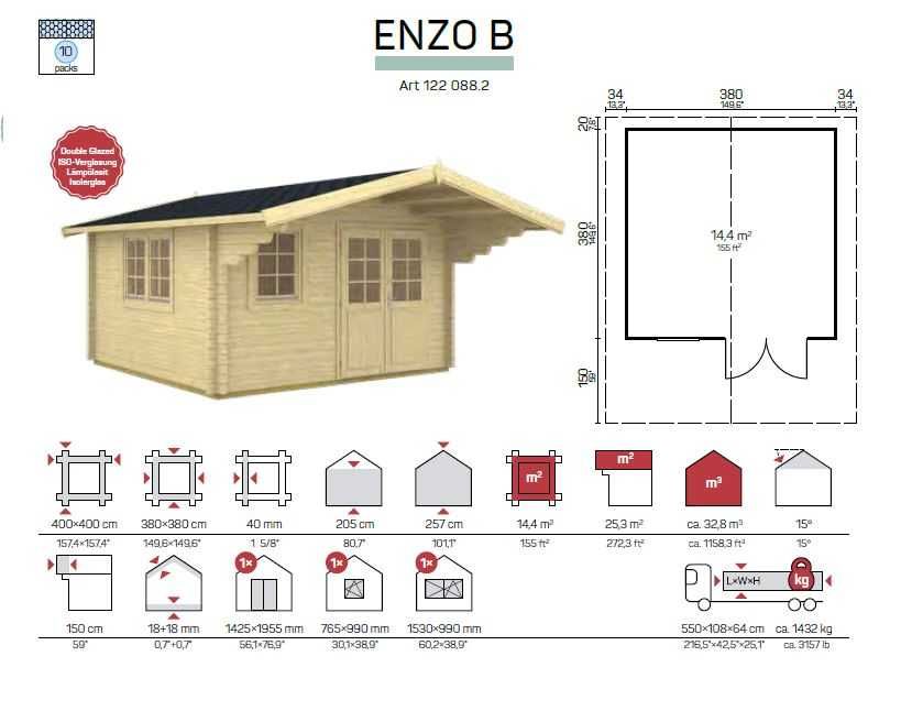 Casa Pre-Fabricada - Mobile Home de 16m2 - modelo Enzo B