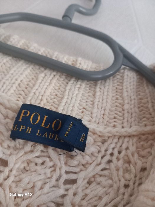 Ralph lauren sukienka sweterkowa M len jedwab