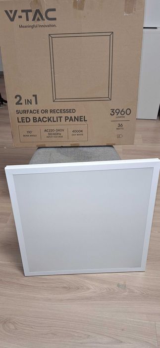 2 Lampy sufitowa/plafon/kaseton LED 60x60 NOWE