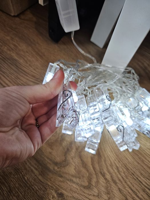 Super zestaw światełka LED z klamerkami na zdjęcia