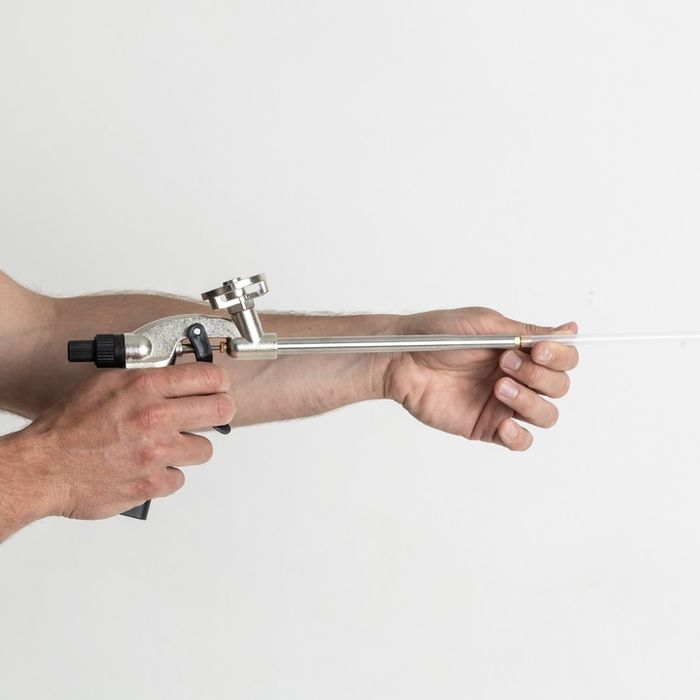 Pistolet Do Piany Montażowej Kleju Pianokleju Metalowy Stalowy Bauhus