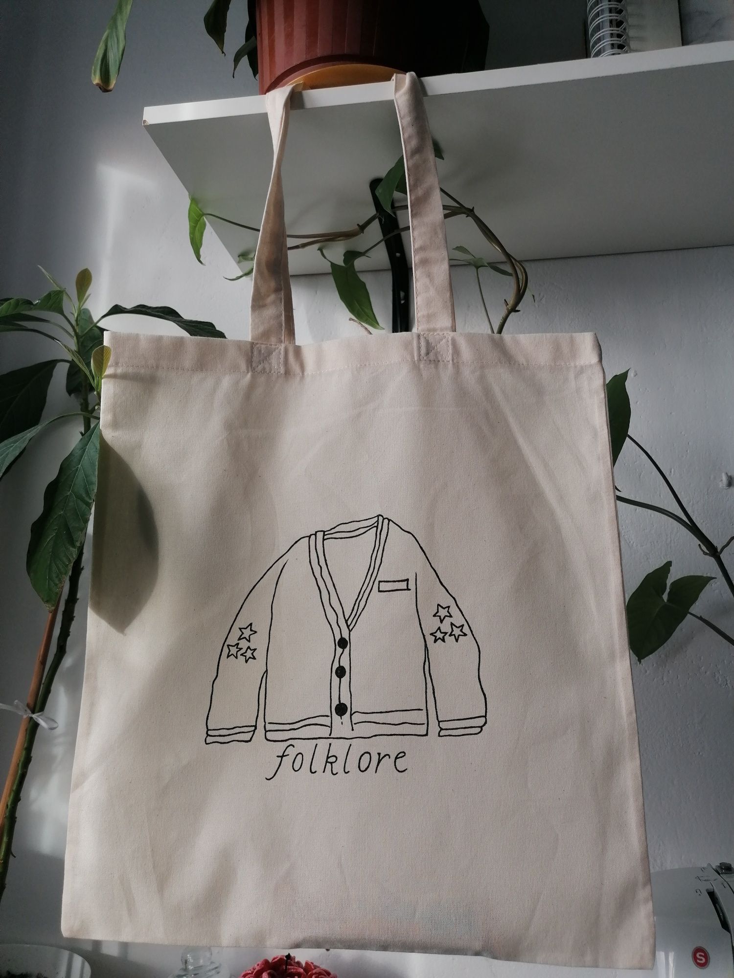 Taylor Swift cardigan tote bag folklore