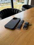 Obudowa etui skóra pasek iWatch iPhone 15 Pro Max alcantara Alcanside
