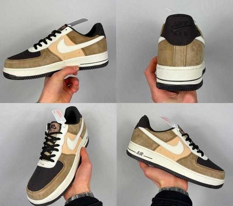 Мужские кроссовки Nike Air Force 1 07 LV8 Baroque Brown найк аир!