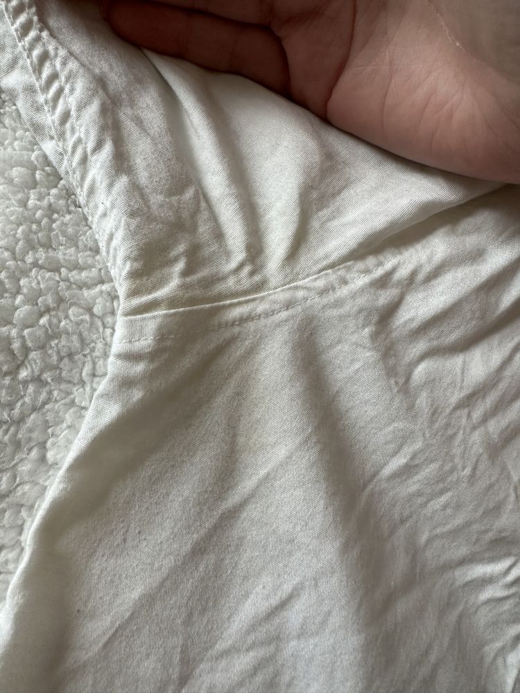 Biała koszula Burberry XL z łatkami