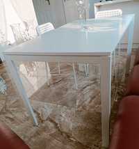 Stół kuchenny Ikea prostokątny biały 75 x 125 x 68 cm