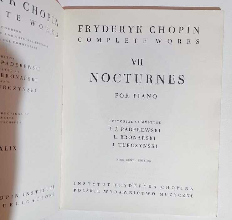 Fryderyk Chopin VII dawne wydanie 1979 rok
