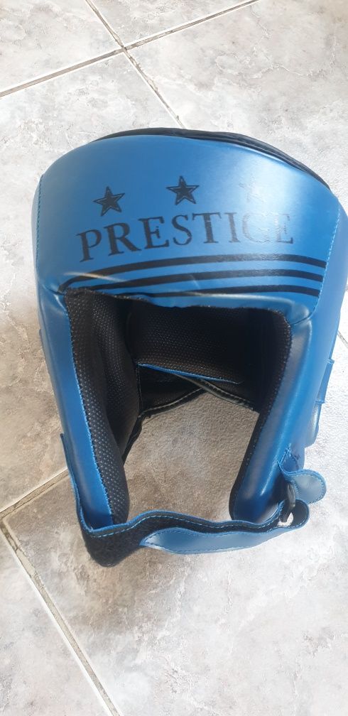 Kask i rękawice otwarte do taekwondo, dziecięce rozm.  M