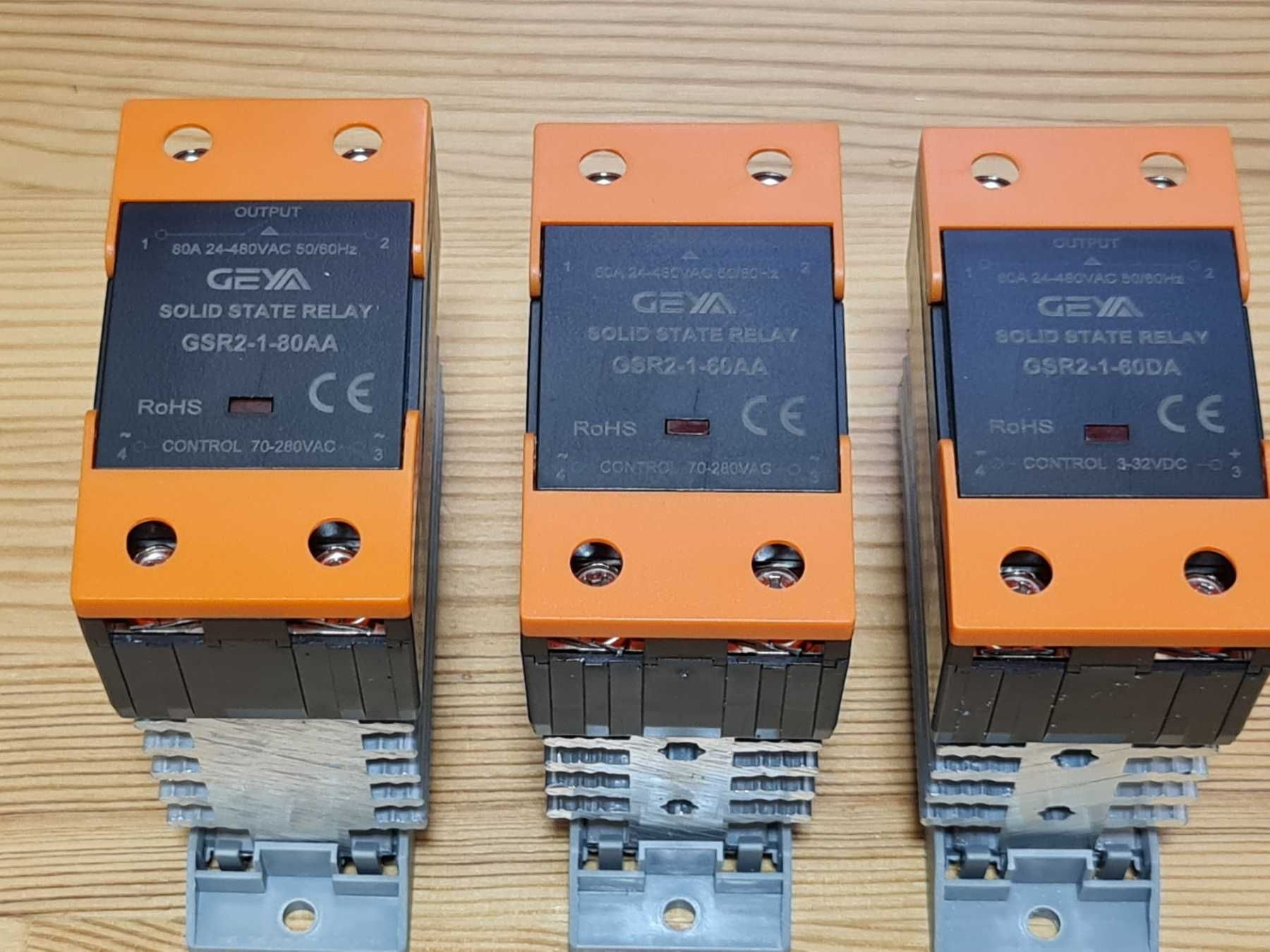 Реле твердотільні з радіаторами (SSR-реле) 60А, 80А AC-AC, DC-AC