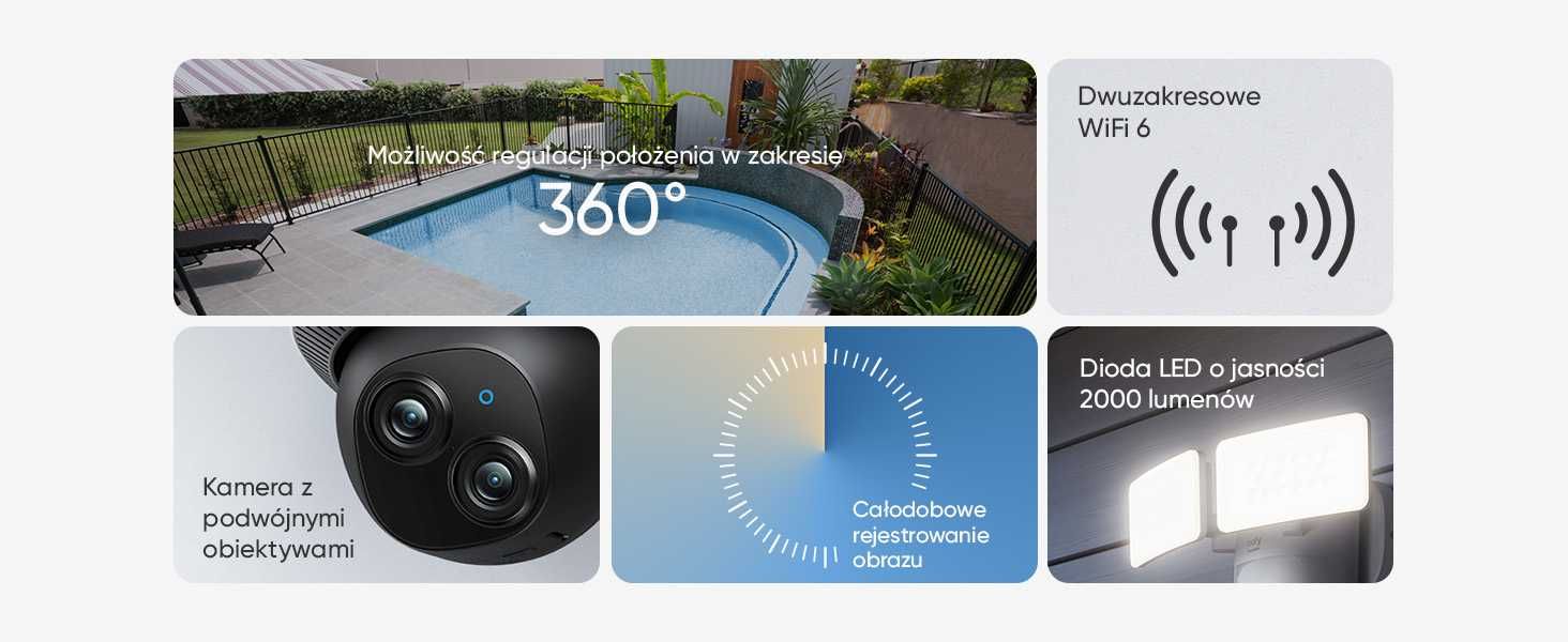 eufy Security Floodlight Camera E340 Przewodowa zewnętrzna
