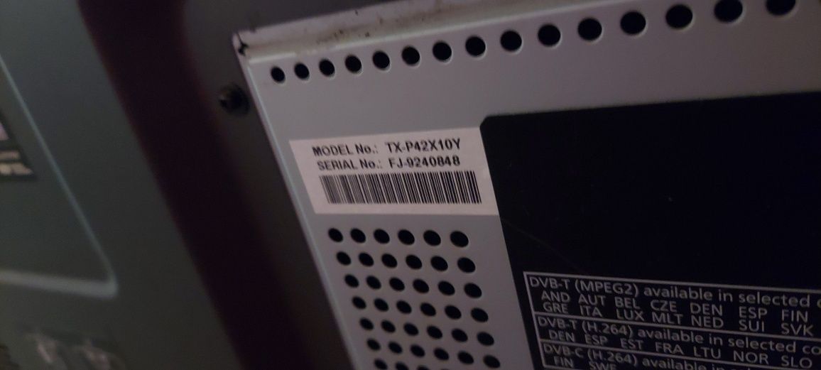 Telewizor Panasonic Telewizor 42" Plazmowy Panasonic TX-P42X10Y MPEG-4