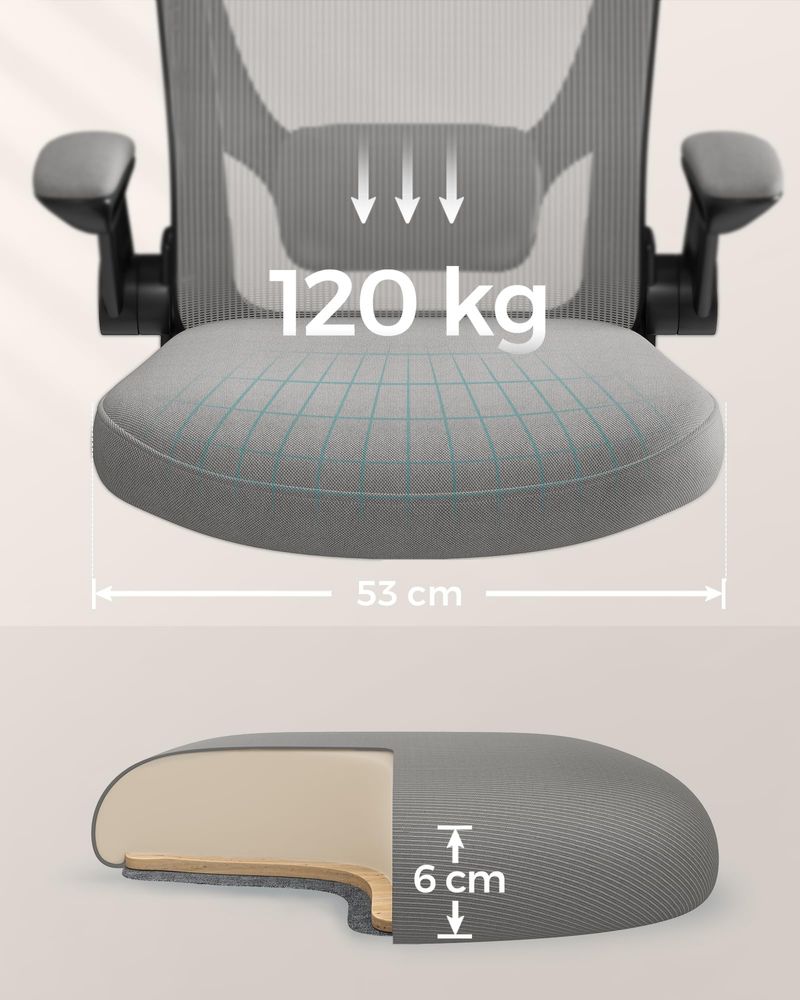 Ergonomiczny fotel biurowy Songmics OBN037G01