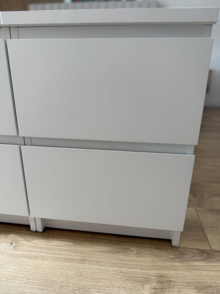 Szafki nocne białe ikea malm 2szt