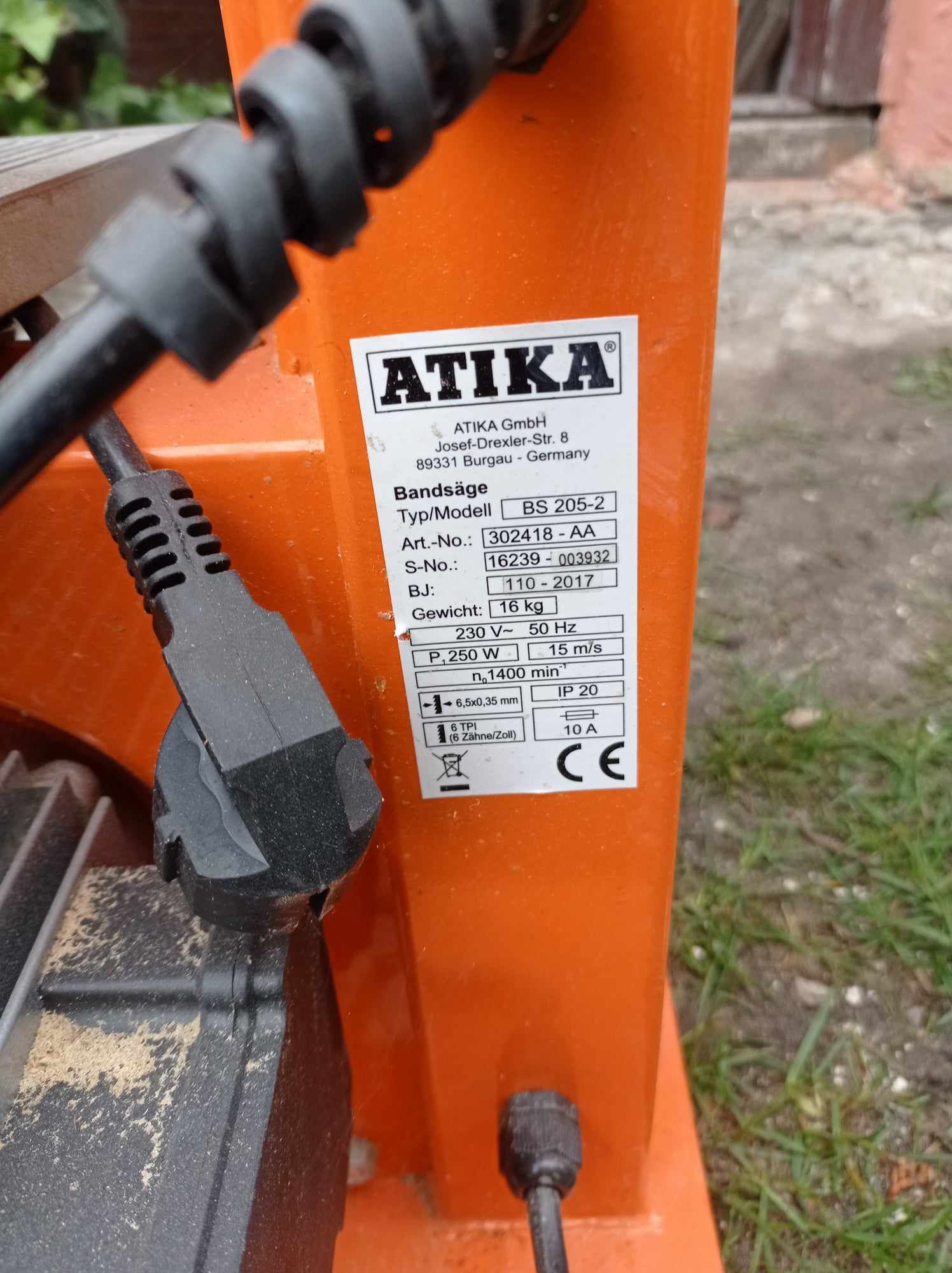 Piła taśmowa niemiecka