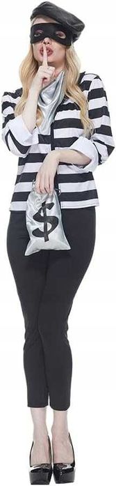 Strój przebranie kostium złodziejki damski  r. L  karnawałowy