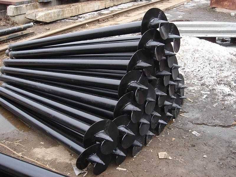 Винтовые сваи, наконечники, діаметр 57, геошуруп, палі, монтаж