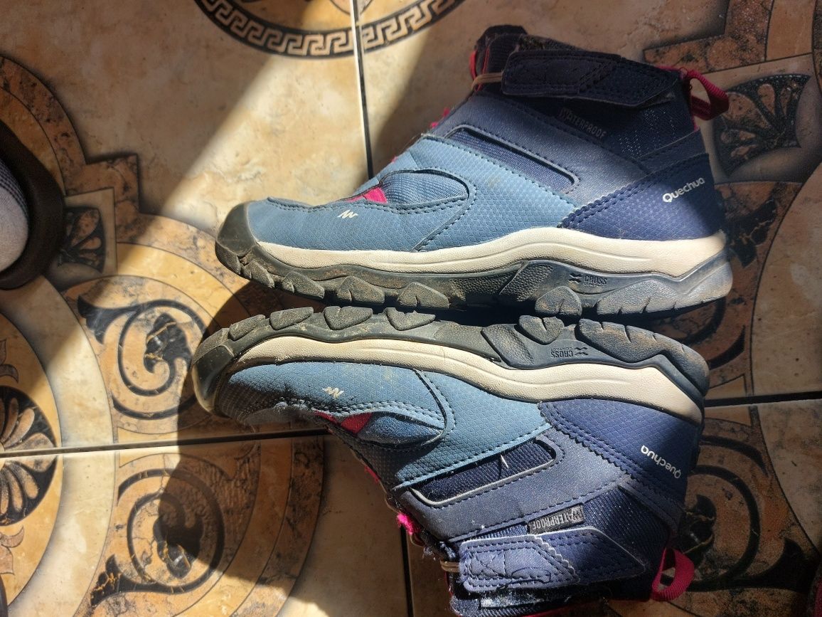 Buty trekkingowe QUECHUA cross contact  r.34 wodoodporne