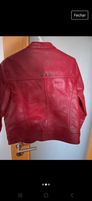 Casaco cabedal menina