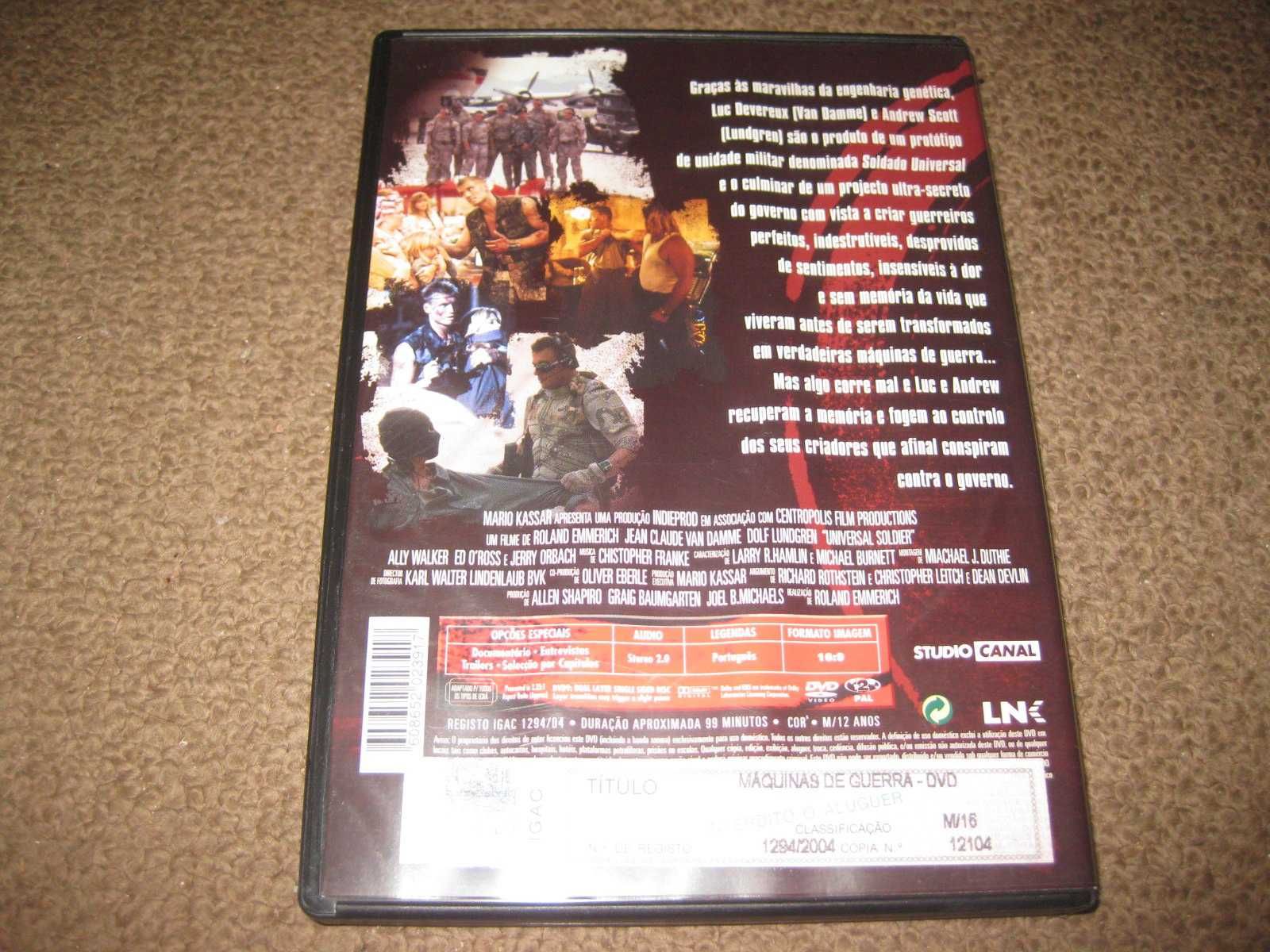 DVD "Máquinas de Guerra" com Van Damme