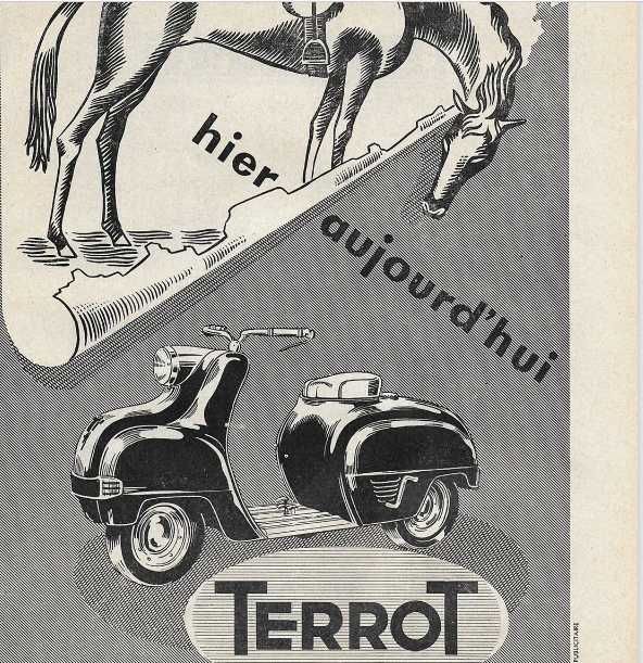 terrot VMS 100 z 1951 roku mobecane heinkel osa zabytkowy francuski