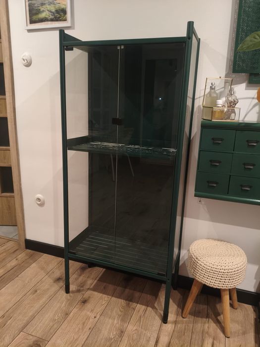 Metalowa witryna zielona – do odnowienia / pod rośliny