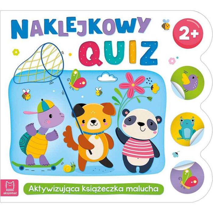 NAKLEJKOWY QUIZ 2+ AKTYWIZUJĄCA książeczka malucha aksjomat