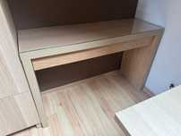 Toaletka komoda Ikea malm 120x41 dąb bejcowany na biało