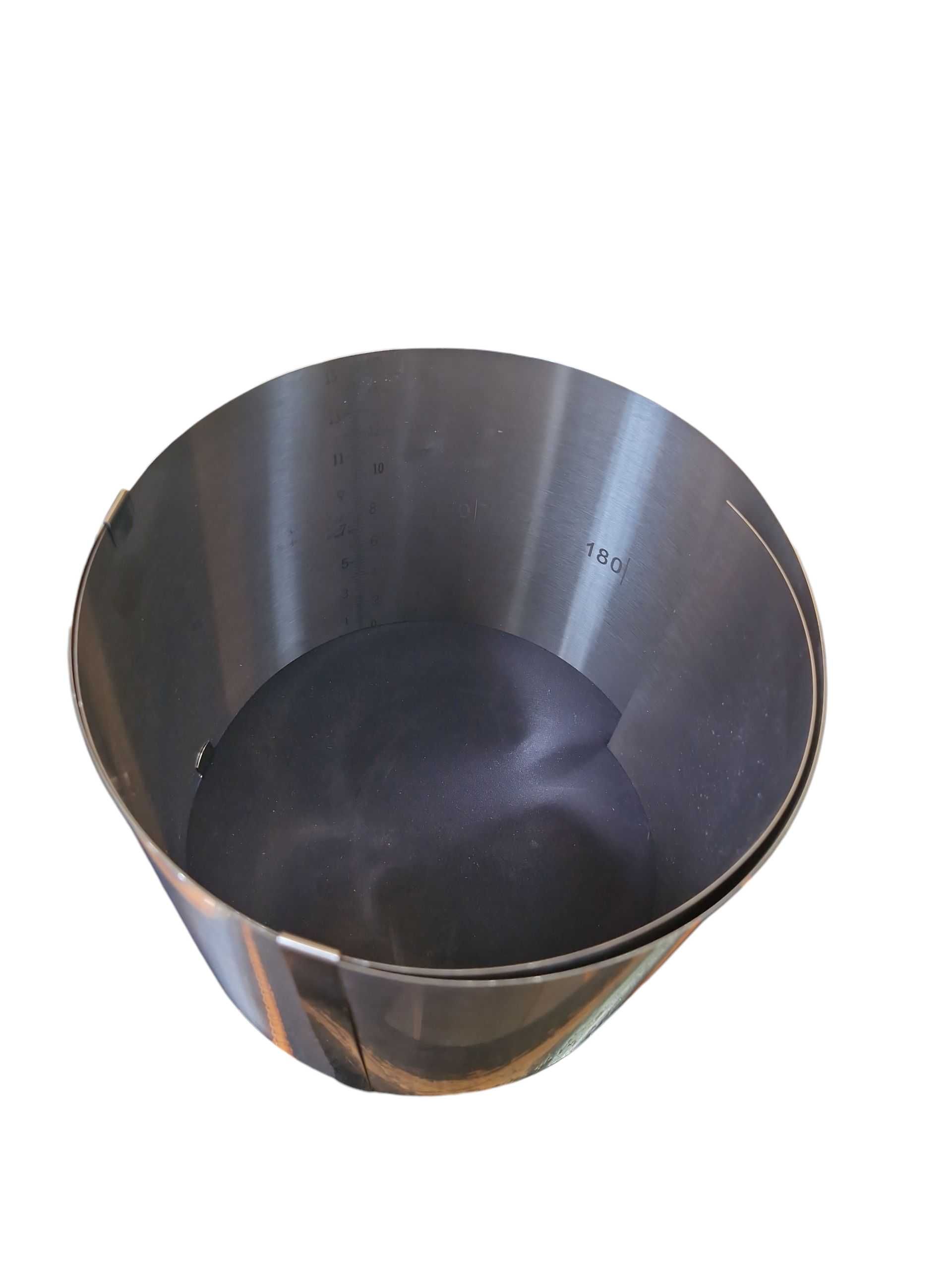 Regulowany rant do pieczenia ciast 15–30 cm, stal 304