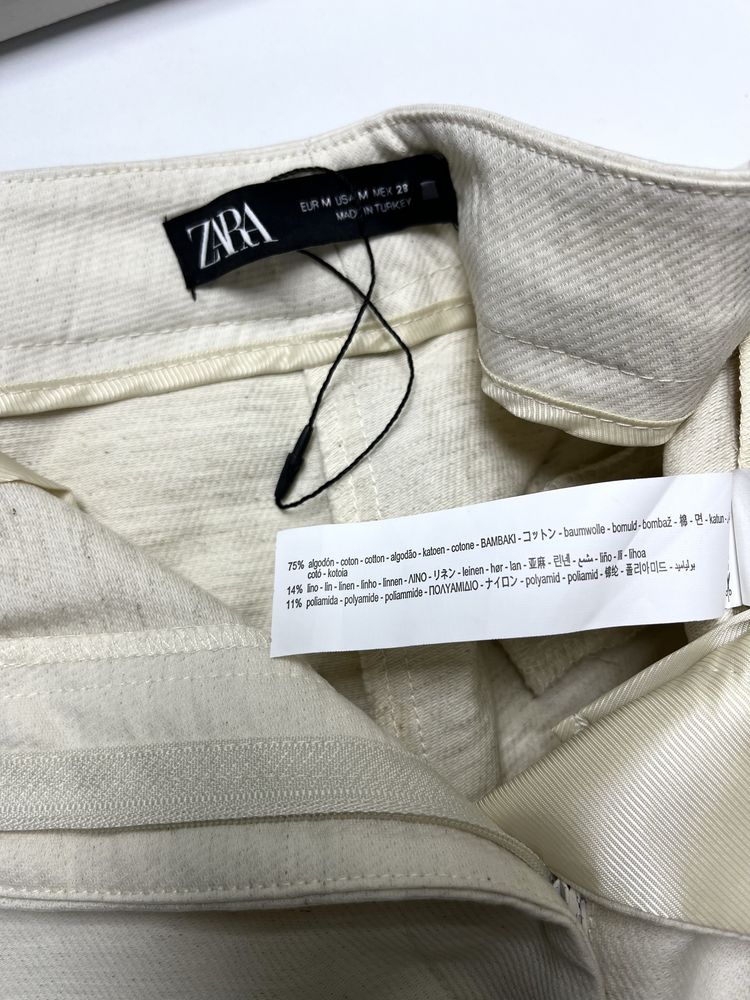 Брюки Zara льон бавовна