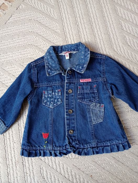 Джинсова куртка для дівчинки 68-74 розмір