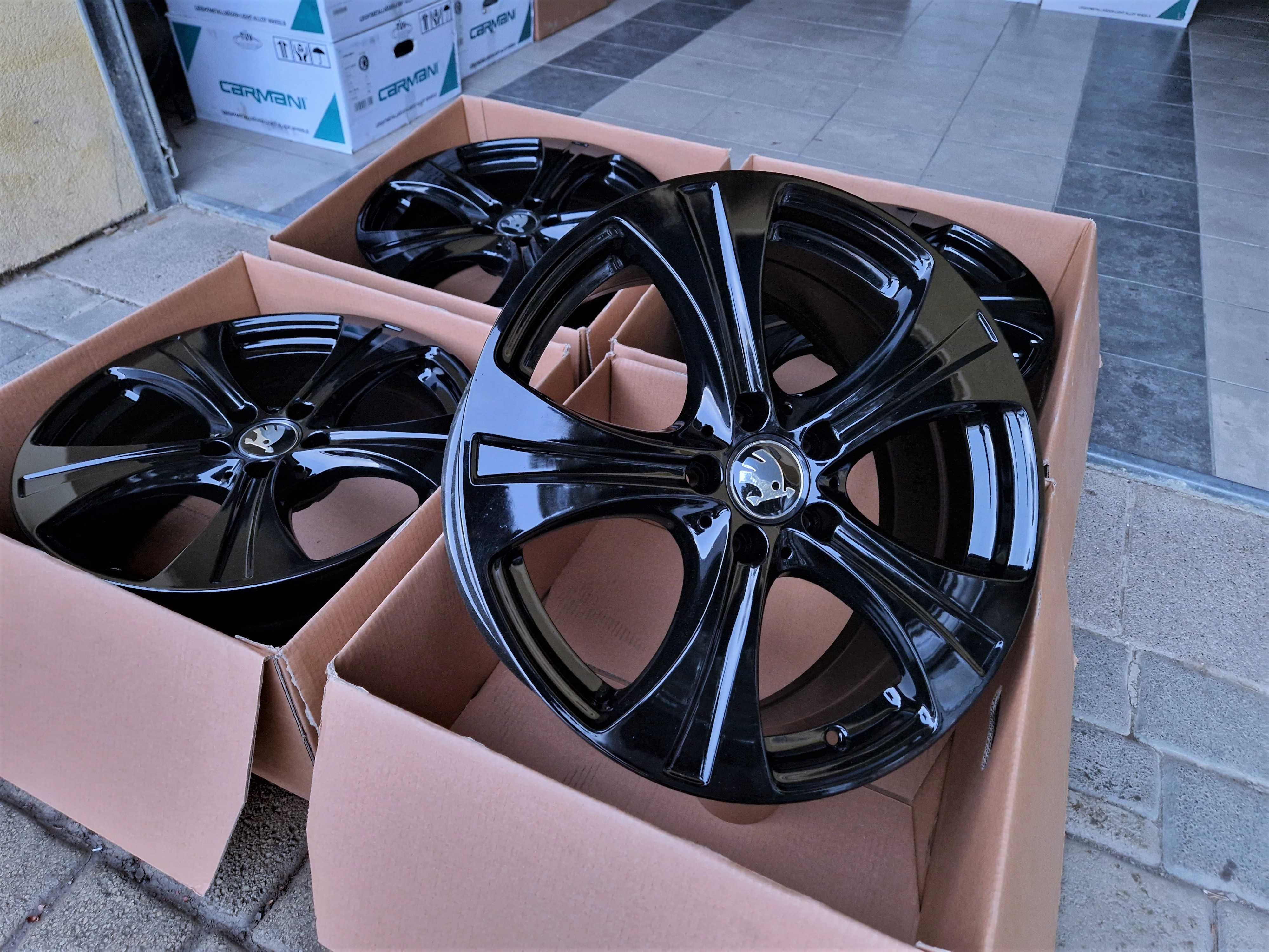 Alufelgi 18 5x112 Skoda Octavia Superb Kodiaq Karoq Czarne ! 630#