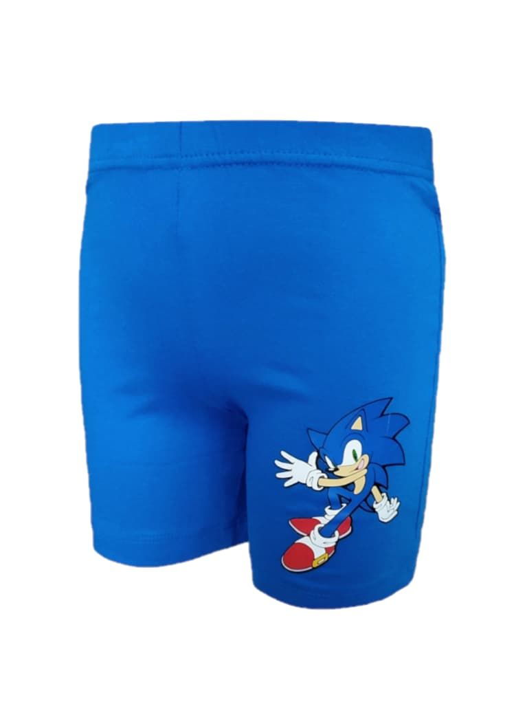 Piżama dziecięca bluzka szorty komplet Sonic 104