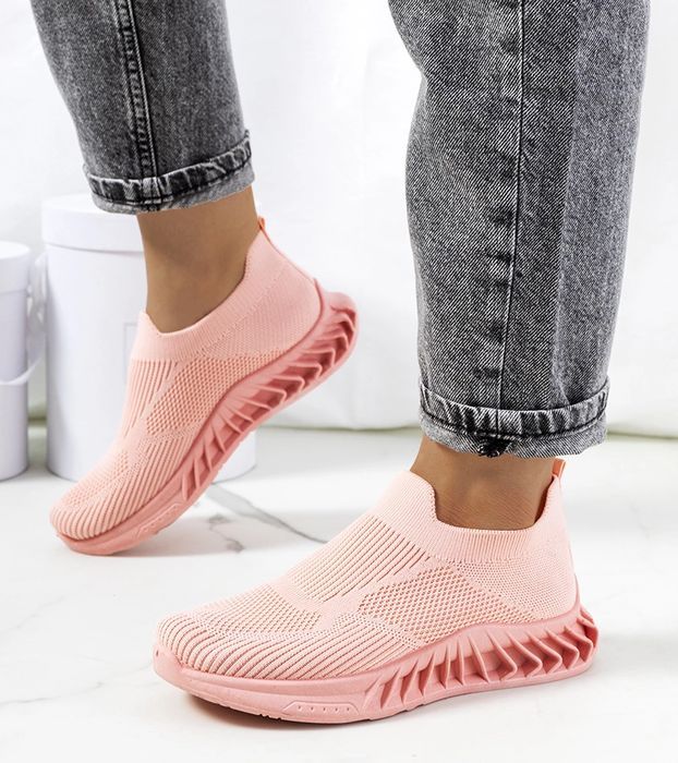 Różowe sneakersy sportowe Neda