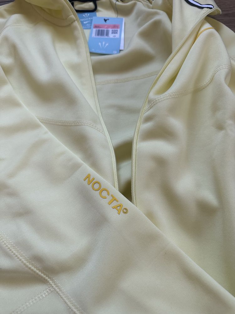 ЖОВТА НОВА Кофта Nocta Nike Tech Fleece Найк теч флис зіпка/світшот