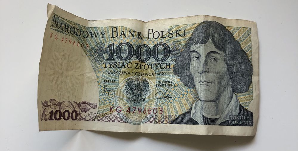 Banknot 1000 Mikołaj Kopernik