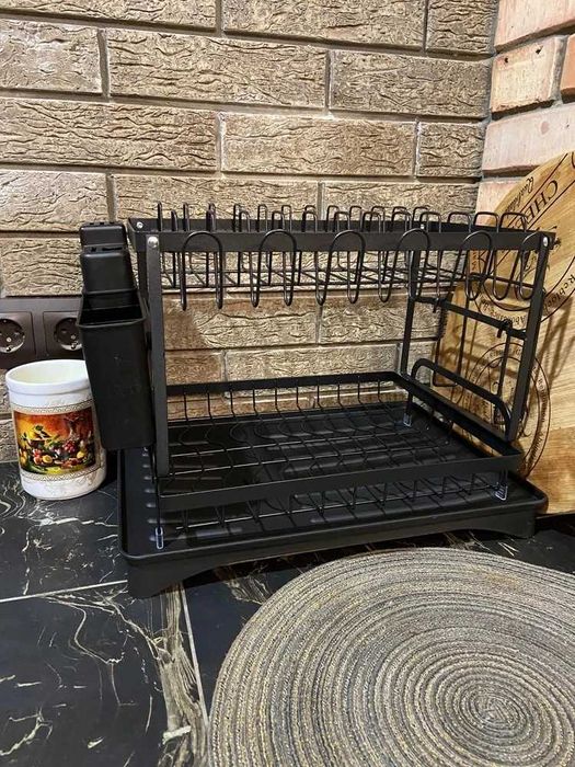 Кухонна сушилка до посуду сушка нержавейка 41х29х29 стійка для тарілок