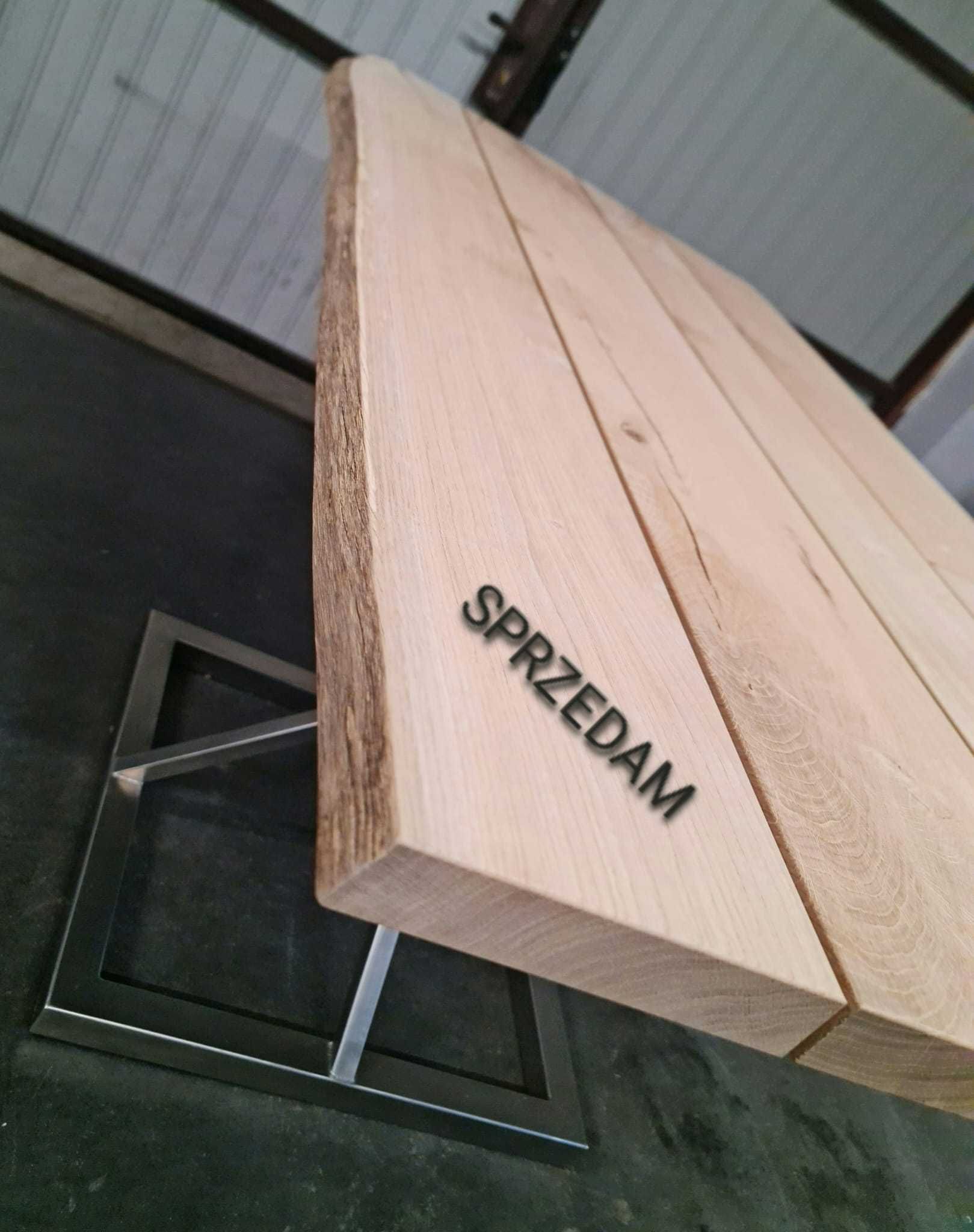 Stol  Ogrodowy   Loft   Rustykalny  Debowy  Blat    SOLIDNY  Ława Stół