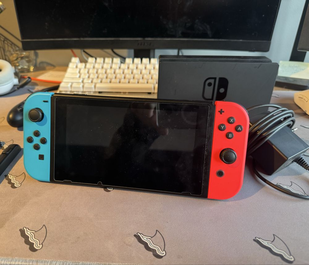 Nintendo switch z 2 grami i torba