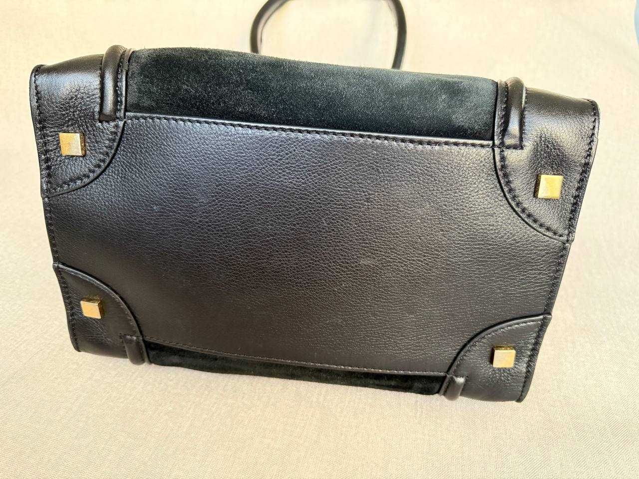 Сумка CELINE luggage /шкіряна, велика чорна