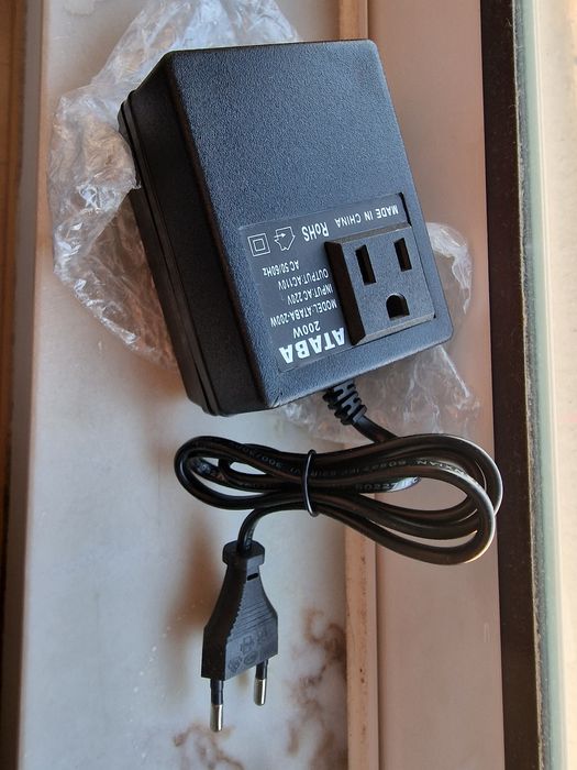 Conversor de corrente 220v para 110v novo a estrear