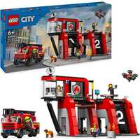 Klocki Lego 60414 Remiza strażacka z wozem strażackim