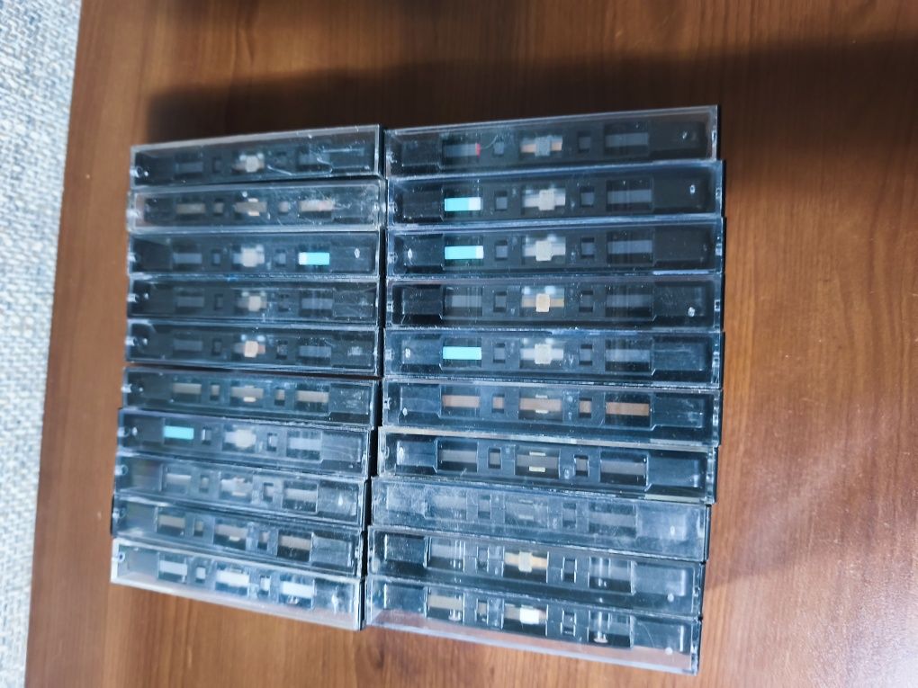 Kasety magnetofonowe 20 szt. 60/90 minut używane 1 raz